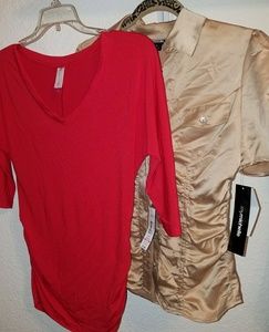 2 small shirts NWT